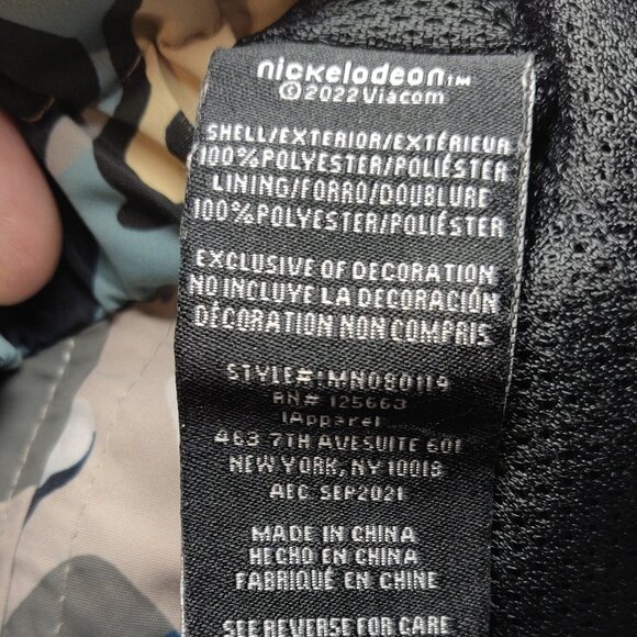 Members Only X Nickelodeon Rugrats Hooded Camo Grey/Blue Jacket SIZE MED… - Picture 3 of 4